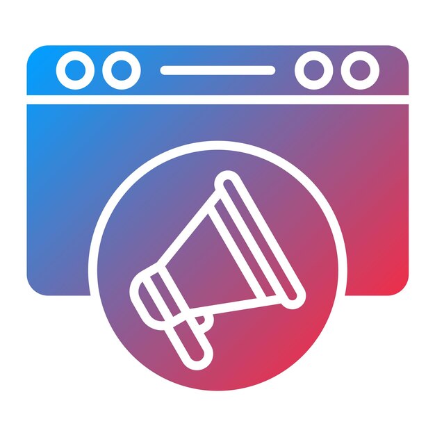 Imagen vectorial de íconos de publicidad en línea Se puede utilizar para Digital Nomad
