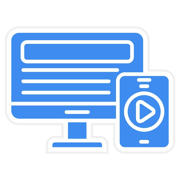 Imagen vectorial de íconos receptiva Puede utilizarse para el marketing