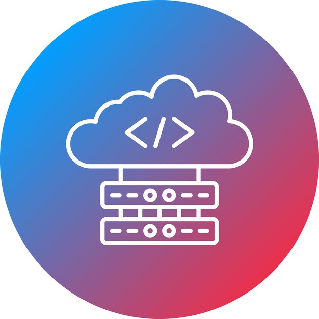 Imagen vectorial de íconos de red definida por software Se puede utilizar para Internet de las Cosas