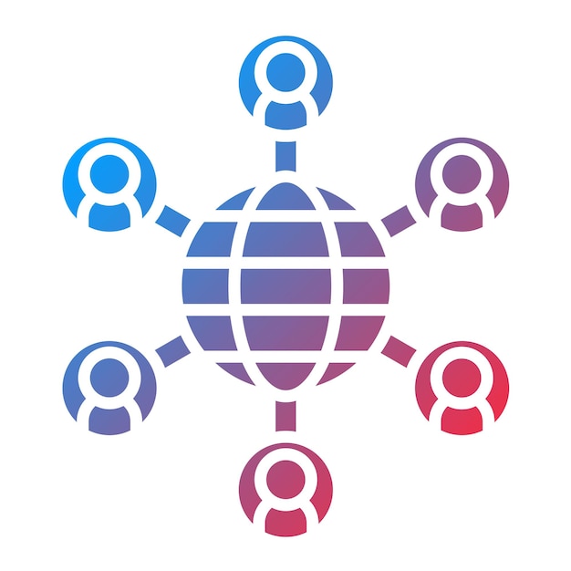 Imagen vectorial de iconos de redes sociales Se puede utilizar para la agencia de redes sociales