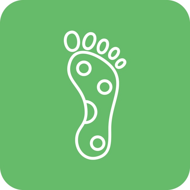 Imagen vectorial de iconos de reflexología Se puede utilizar para Spa