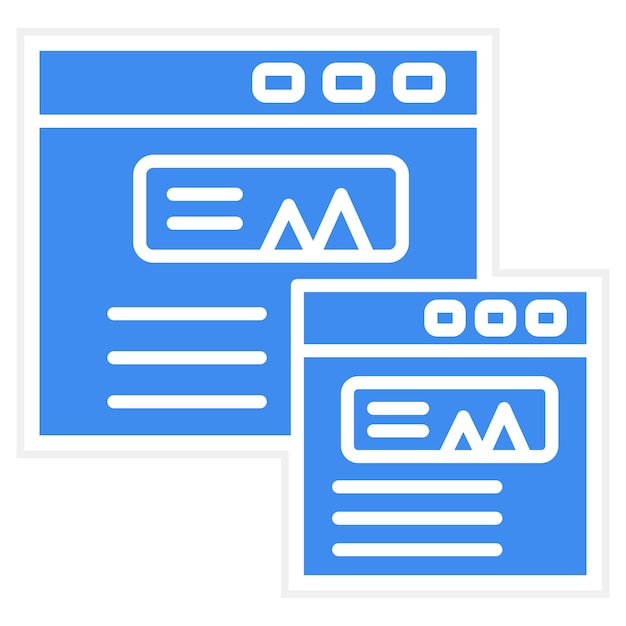 Imagen vectorial de íconos responsiva Puede utilizarse para SEO y SEM