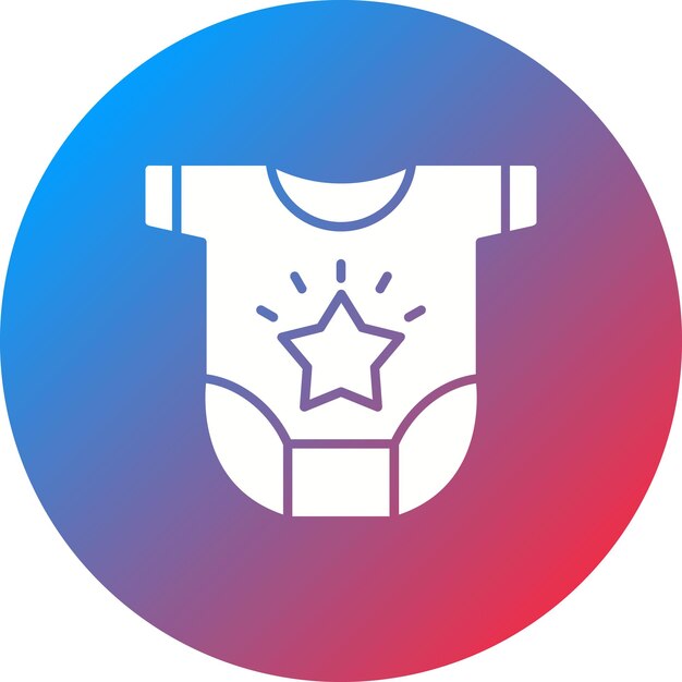 Imagen vectorial de iconos de ropa para bebés Se puede usar para bebés