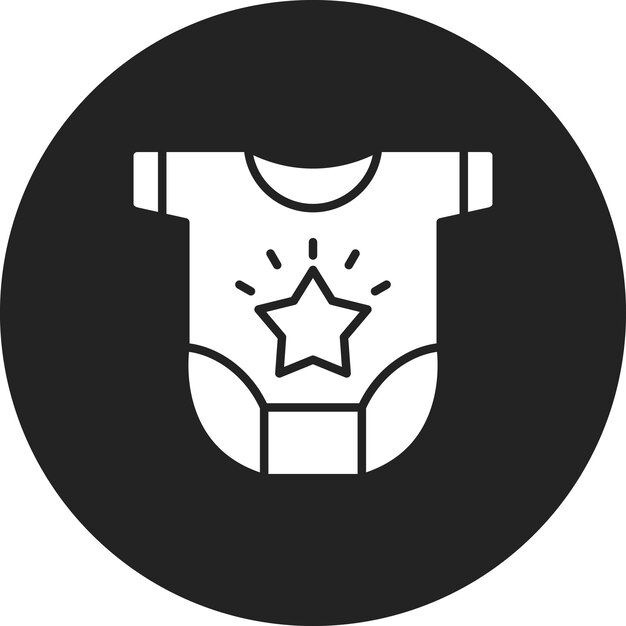 Imagen vectorial de iconos de ropa para bebés Se puede usar para bebés