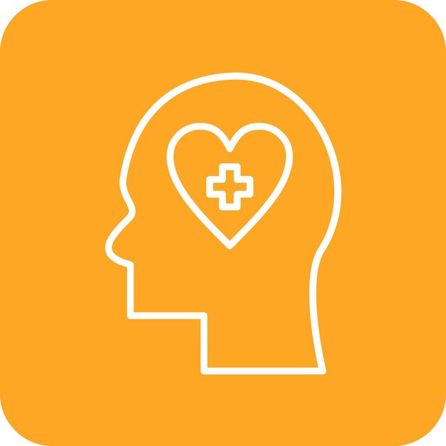 Imagen vectorial de iconos de salud mental Se puede utilizar para la salud mental