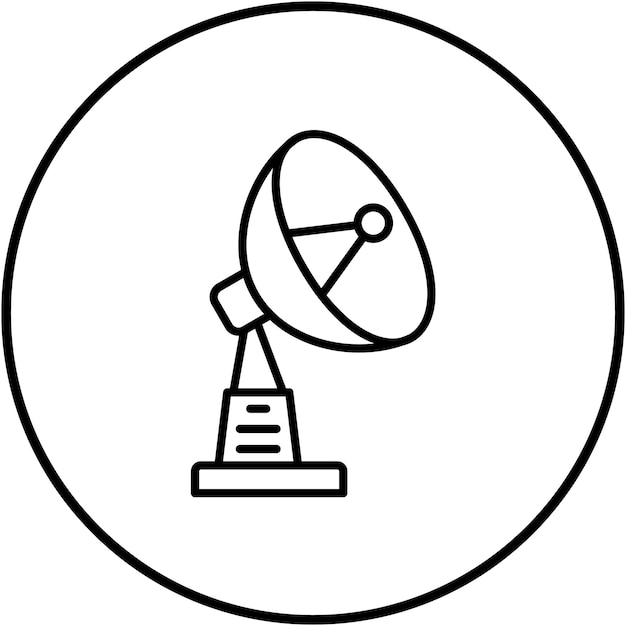 Imagen vectorial de íconos de satélite Puede utilizarse para la tecnología