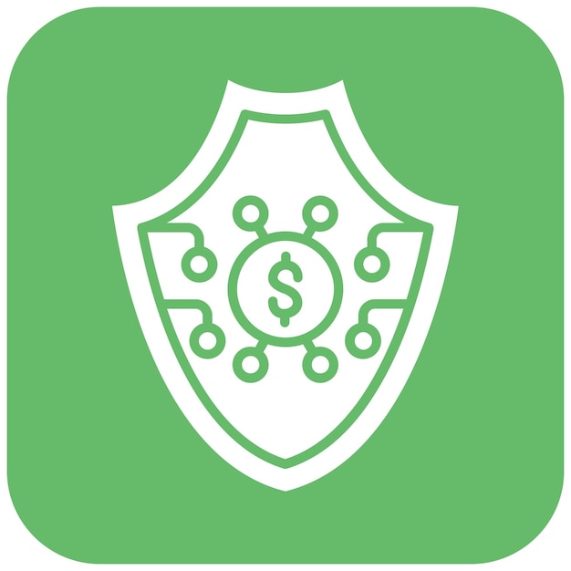 Imagen vectorial de íconos segura Puede utilizarse para Fintech