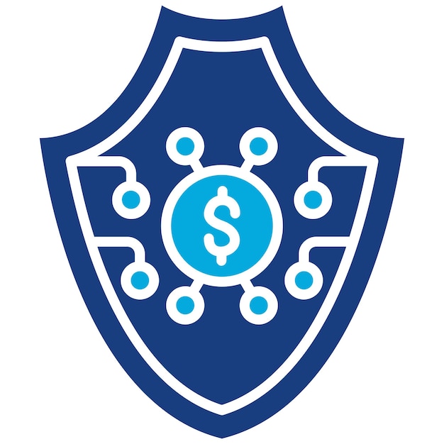 Imagen vectorial de íconos segura Puede utilizarse para Fintech
