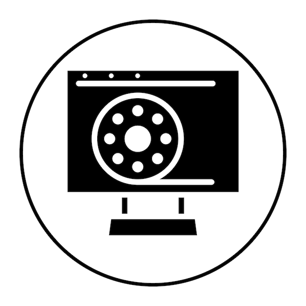 Imagen vectorial de íconos de series web Se puede utilizar para nuevos medios