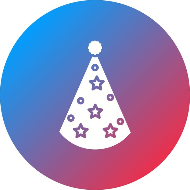 Imagen vectorial de iconos de sombreros de fiesta Se puede usar para fiestas y celebraciones