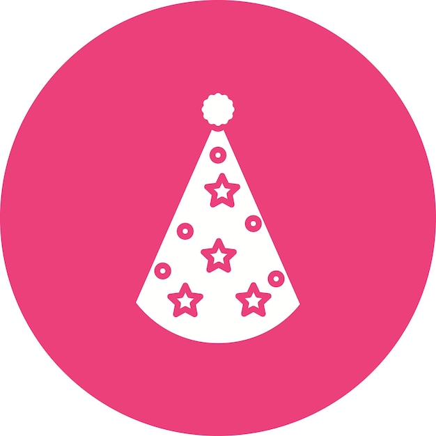 Imagen vectorial de iconos de sombreros de fiesta Se puede usar para fiestas y celebraciones
