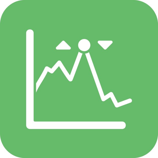 Imagen vectorial de íconos de Stocks Up and Down Se puede usar para personas de negocios