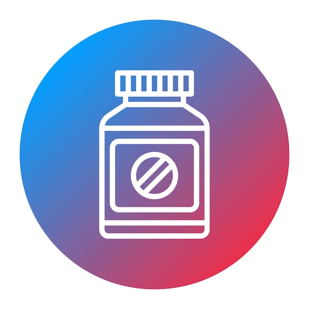 Imagen vectorial de íconos de suplementos nutricionales Puede utilizarse para el bienestar físico