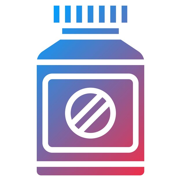 Imagen vectorial de íconos de suplementos nutricionales Puede utilizarse para el bienestar físico