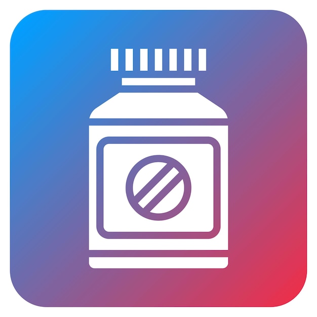 Imagen vectorial de íconos de suplementos nutricionales Puede utilizarse para el bienestar físico
