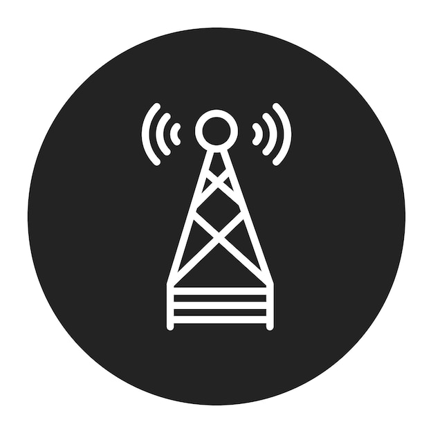 Imagen vectorial de íconos de telecomunicaciones Puede utilizarse para Servicios Profesionales