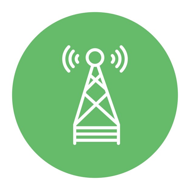 Imagen vectorial de íconos de telecomunicaciones Puede utilizarse para Servicios Profesionales