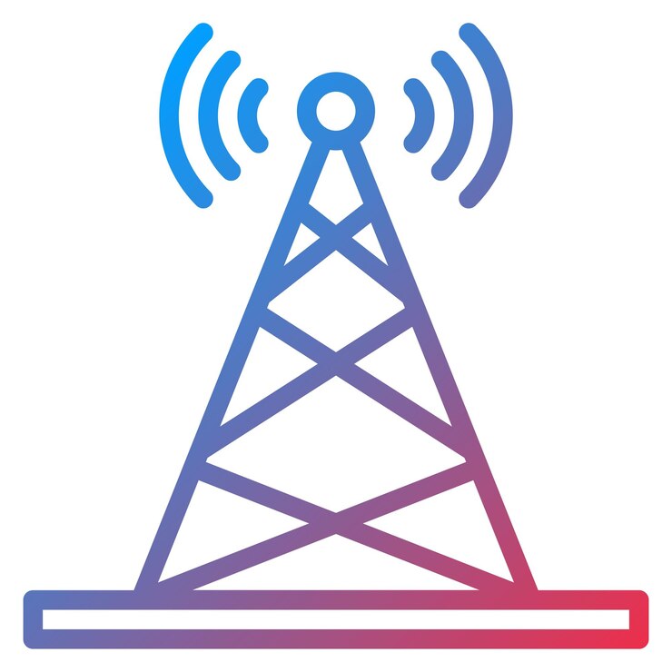 Vector imagen vectorial de íconos de telecomunicaciones puede utilizarse para servicios públicos