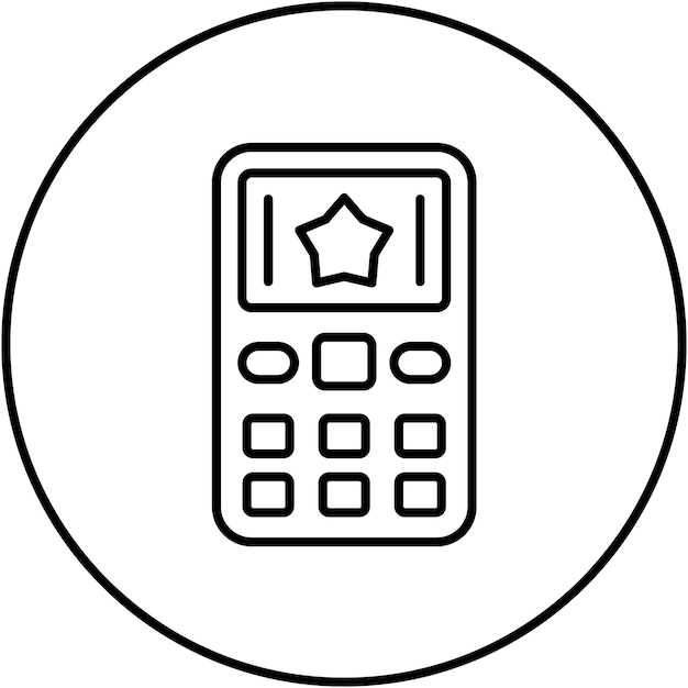 Imagen vectorial de íconos de teléfonos móviles Puede utilizarse para juguetes infantiles