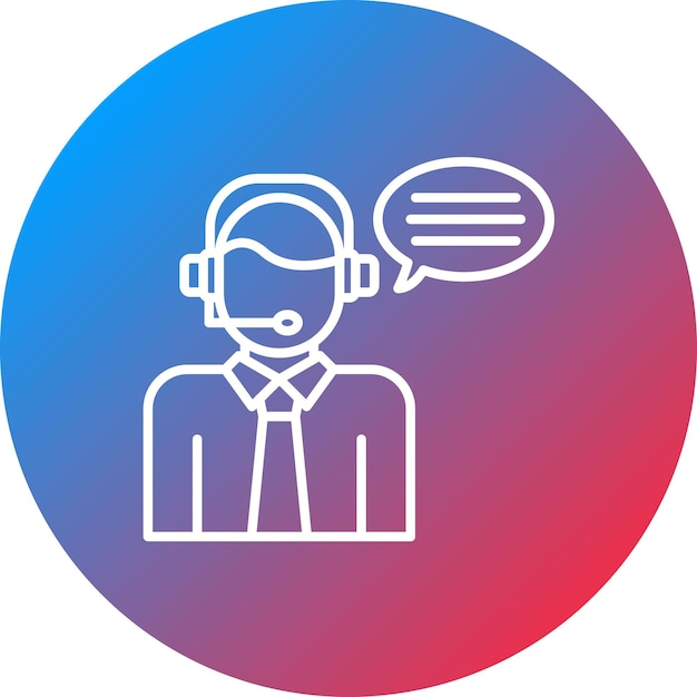 Imagen vectorial de íconos de telemarketing Se puede utilizar para el marketing