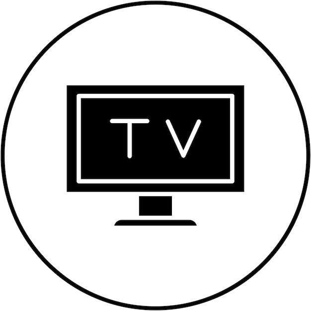 Imagen vectorial de íconos de televisión Se puede usar para el fútbol