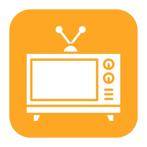 Imagen vectorial de íconos de televisión Se puede utilizar para circuitos eléctricos
