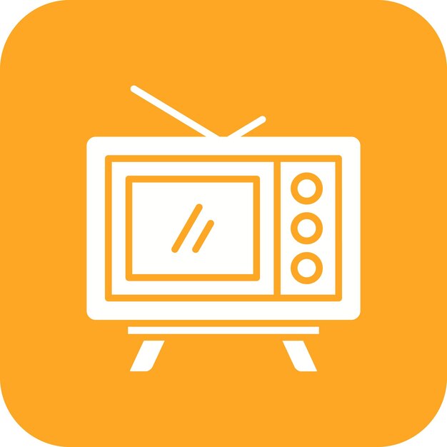 Imagen vectorial de íconos de televisión Puede utilizarse para dispositivos electrónicos