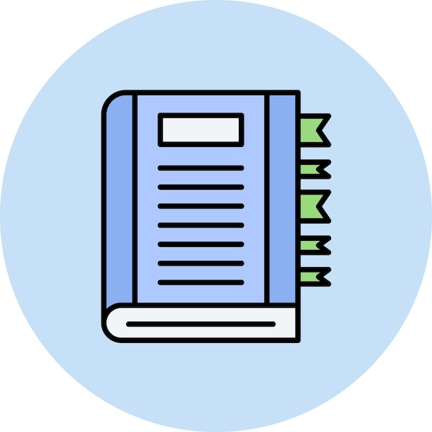 Imagen vectorial de iconos de temas importantes Se puede usar para la biblioteca