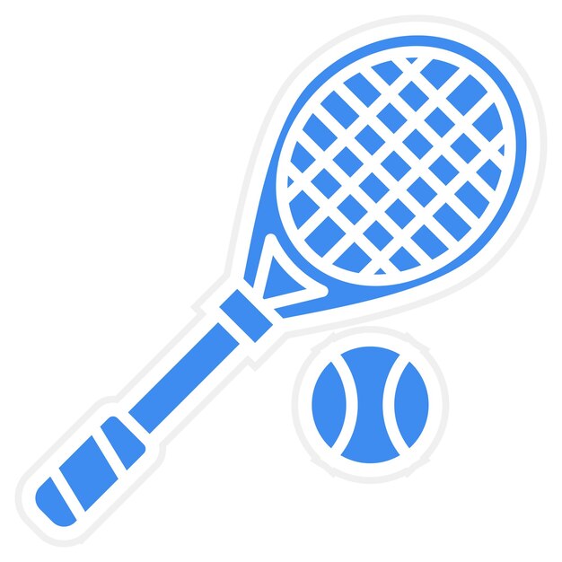 Imagen vectorial de íconos de tenis Se puede usar para deportes