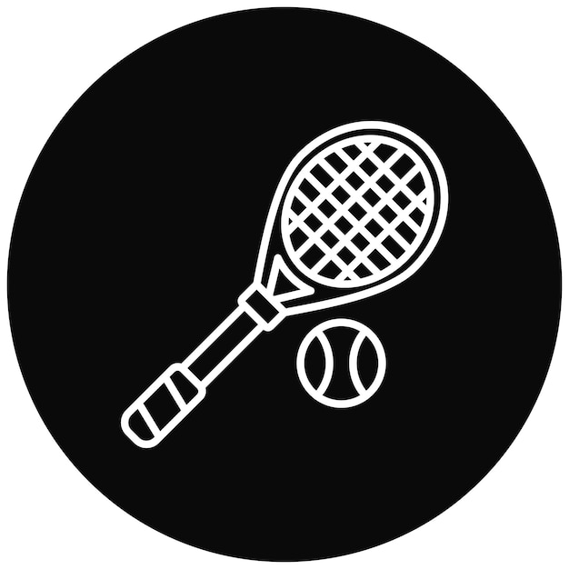 Imagen vectorial de íconos de tenis Se puede usar para deportes