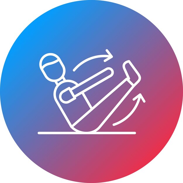 Imagen vectorial de iconos de terapia corporal de movimiento Se puede utilizar para la medicina alternativa