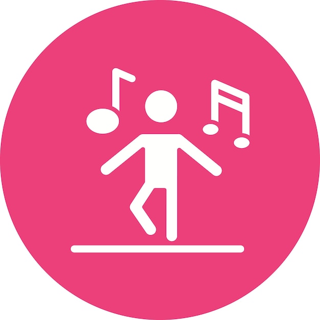 Imagen vectorial de iconos de terapia de danza Se puede utilizar para la medicina alternativa