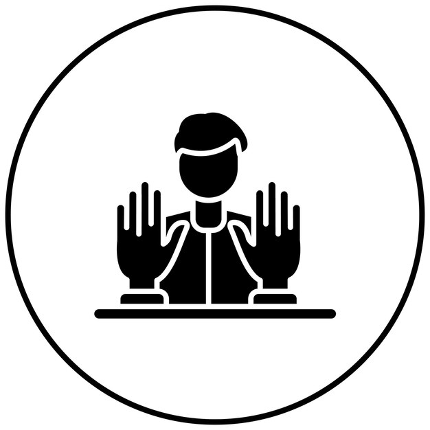 Imagen vectorial de iconos de terapia táctil puede usarse para medicina alternativa