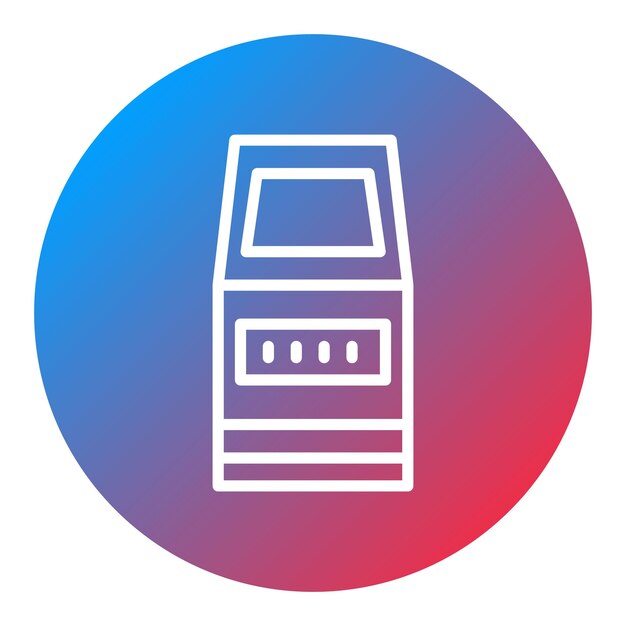 Imagen vectorial de iconos de terminales de servicio Se puede usar para Cyberpunk