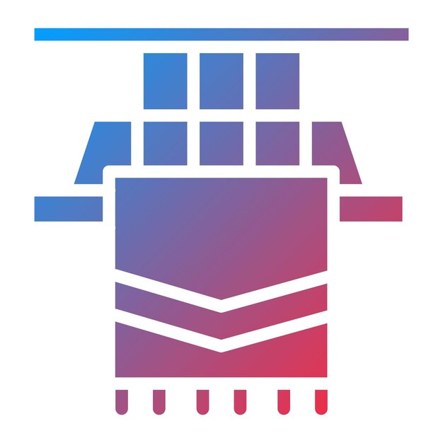 Imagen vectorial de íconos textiles Puede utilizarse para las características de la tela