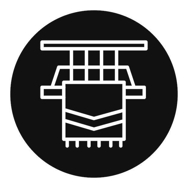 Imagen vectorial de íconos textiles Puede utilizarse para las características de la tela