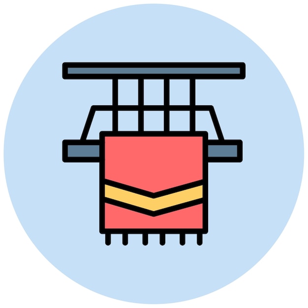 Imagen vectorial de íconos textiles Puede utilizarse para las características de la tela