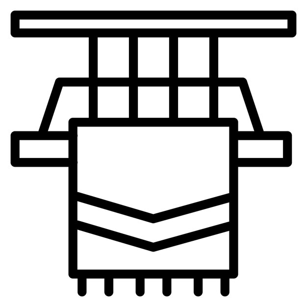 Imagen vectorial de íconos textiles Puede utilizarse para las características de la tela