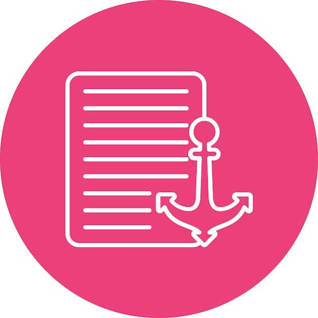 Imagen vectorial de íconos de texto de anclaje Se puede utilizar para el marketing en Internet