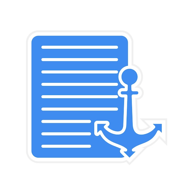 Imagen vectorial de íconos de texto de anclaje Se puede utilizar para el marketing en Internet