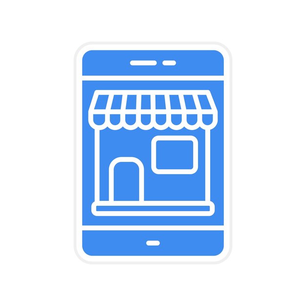 Imagen vectorial de iconos de tiendas de electrónica Se puede utilizar para tiendas y tiendas