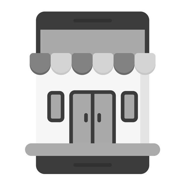Imagen vectorial de íconos de tiendas en línea Se puede utilizar para el comercio electrónico de moda
