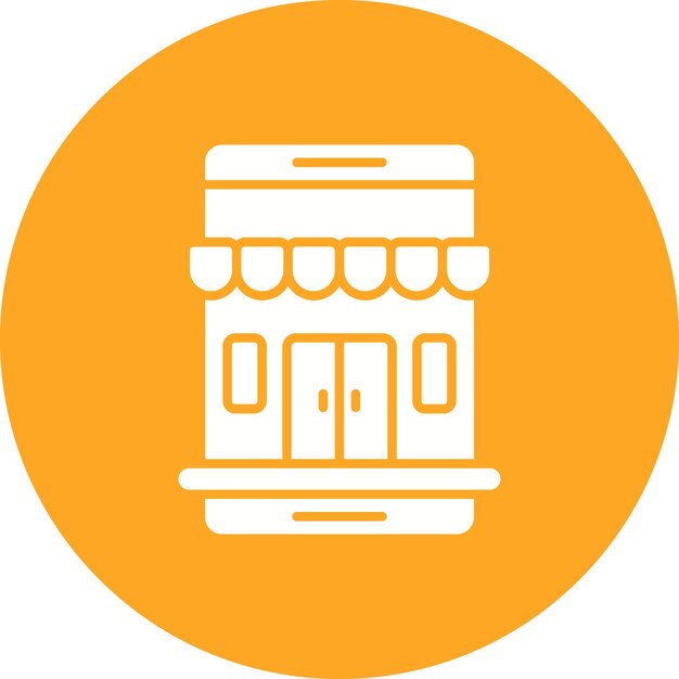 Imagen vectorial de íconos de tiendas en línea Se puede utilizar para el comercio electrónico de moda