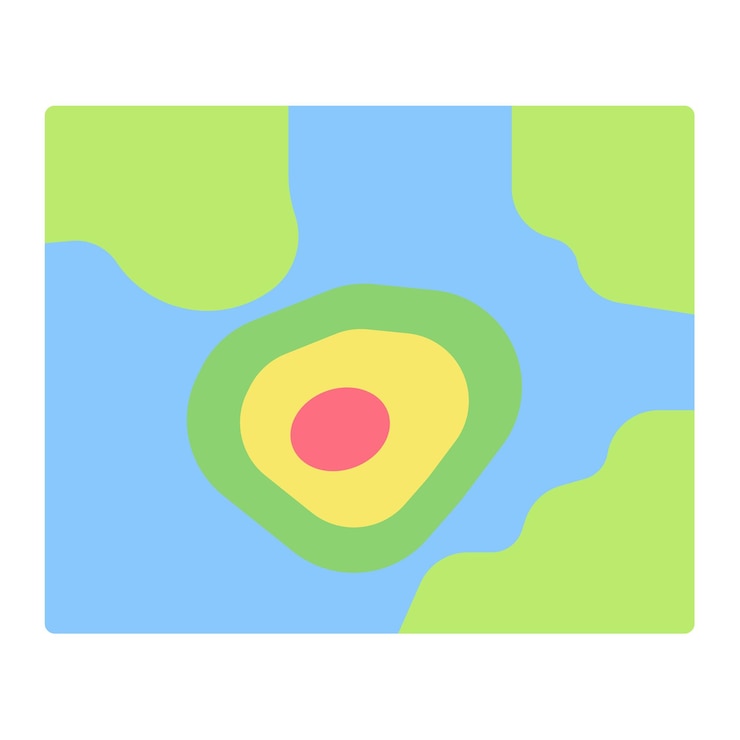Vector imagen vectorial de iconos de topografía se puede utilizar para la geografía