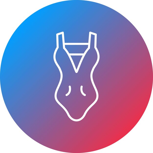 Imagen vectorial de íconos de trajes de baño para mujeres Se puede usar para verano