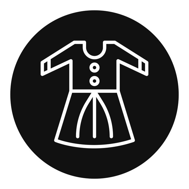 Imagen vectorial de íconos de trajes tradicionales Se puede usar para Festa Junina