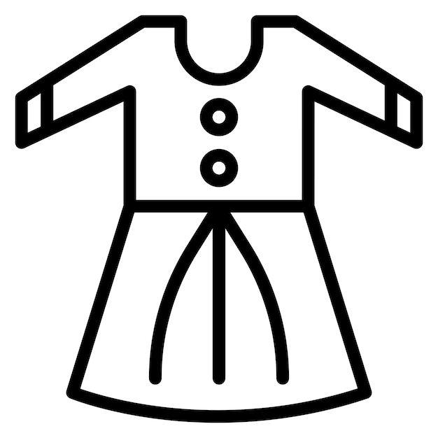 Imagen vectorial de íconos de trajes tradicionales Se puede usar para Festa Junina