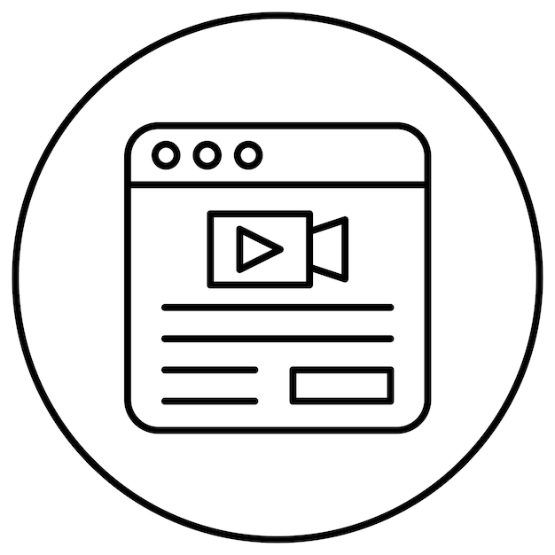 Imagen vectorial de íconos de transmisión en vivo Se puede utilizar para noticias y medios