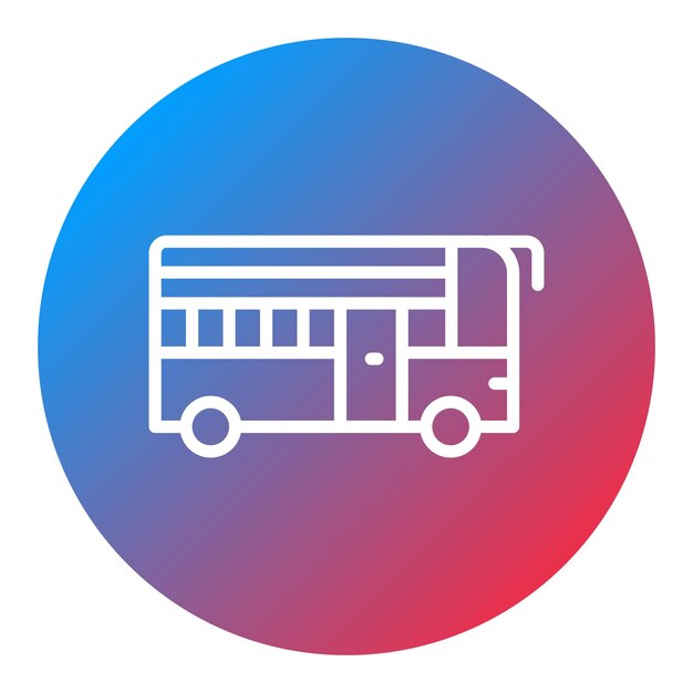 Imagen vectorial de íconos de transporte público Se puede utilizar para servicios públicos