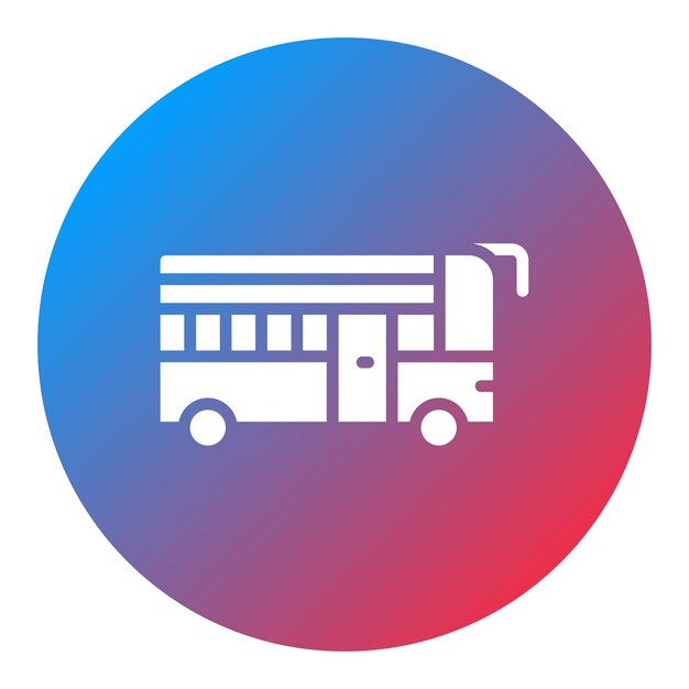 Imagen vectorial de íconos de transporte público Se puede utilizar para servicios públicos